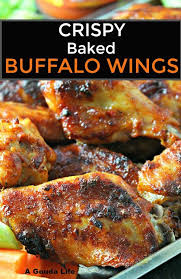 Crispy Baked Buffalo Wings Start With Spicy Buttermilk Ranch Marinade Then Oven Fried Until Crispy A Baked Buffalo Wings Buffalo Wings Chicken Wing Recipes