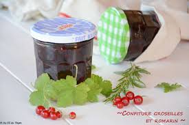 Confiture De Groseilles Au Romarin Recette Confiture Groseille Confiture Groseille