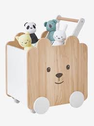 Coffre A Roulettes Ourson Blanc Bois Vertbaudet Son coffre en bois pourra accueillir vos accessoires afin de garder votre intérieur organisé. coffre a roulettes ourson blanc bois