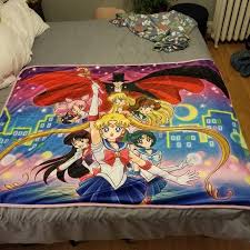 Also transparent blanket sailor moon available at png transparent variant. Hot Topic Bedding Sailor Moon Blanket Poshmark