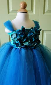 Flower Girl Dress Turquoise Blue Tutu Dress Flower Top Baby Tutu Dress Toddler Tutu Dress 2443868 Weddbook