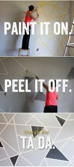 Geometrische Wandgestaltung Mal Ganz Anders Von Stylista Diy Triangle Wall Diy Interior Home Diy