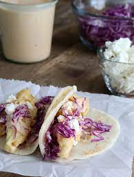 Cut the fish into 36 equal sized portions Gluten Free Baja Fish Tacos With Fresh Flour Tortillas Great Gluten Free Recipes For Every Occasion