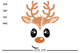 Download Free Reindeer Face Svg Dxf Eps Png Files Crafter File Free Commercial Use Svg Cut Files