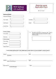 Check spelling or type a new query. Paternity Leave Application Form