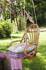I Could See Myself Sitting Here On A Warm Sunny Day Reading And Watching My Grandkids Play Asma Sandalye Ev Ve Bahce Arka Bahceler
