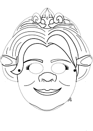 Papiermaske ausdrucken, ausmalen, auschneiden und anziehen. Ausmalbilder Masken 23 Ausmalbilder Malvorlagen