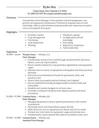 Best Farmer Resume Example Livecareer