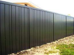 Corrugated metal fencing is a sustainable choice. 10 Backyard Fencing Ideas For Your Dogs Or Pugs Simphome Backyard Fences Corrugated Metal Fence Fence Design