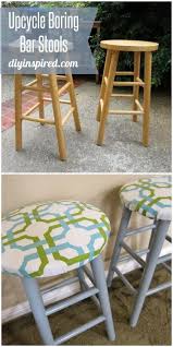 Black And White Checkered Bar Stools Trash To Treasure Upcycled Bar Stools Diy Inspired Diy Bar Stools Wooden Bar Stools Diy Stool