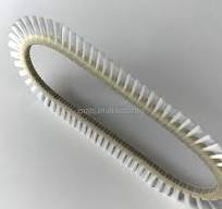 Premium Nylon Bristle Roller Durable Anti-Wear Bristles Plastic Core Industrial Cleaning Conveyor Belt Maintenance