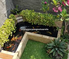 Desain kolam dan taman dalam rumah. Jasa Pembuatan Kolam Ikan Koi Di Sidoarjo Sanggar Pangestu Arela Grup Consultants And Contractors Garden Jasa Tukang Taman