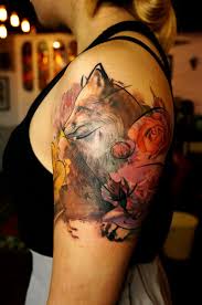 First Tattoo Fox By Wang Chi Pang At Friday S Tattoo Hong Kong Tattoos Tattoos First Tattoo Tattoo Style