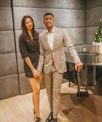 > david alaba and his partner with katja butylina attend the 'fc bayern. Who Is Shalimar Heppner Spilling The Tea About David Alaba S German Girlfriend