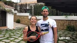 Djokovic ended the season with semifinal loss at the atp finals in london. Novak Djokovic Playing Tennis With Wife Jelena Marbella 2020 Hd Youtube