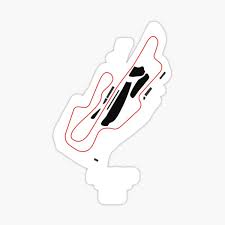 The layout of the mugello circuit. Mugello Stickers Redbubble
