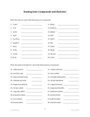 The cell cycle worksheet name: Worksheet Naming Ionic Compounds And Hydrates Naming Ionic Compounds And Hydrates Write The Name For Each Of The Following Ionic Compounds 1 Caco3 Course Hero