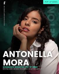 New pop-up series: Join Antonella every Monday in March at 8:15 PM for  Intermediate Reggaeton, starting March 3! 🔥 Book your spot now