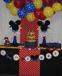 It S A Boy Mickey Baby Shower Catchmyparty Com Mickey Baby Showers Mickey Mouse Baby Shower Disney Baby Shower