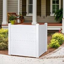 The top stays open and the lattice design lets air pass through without a problem. Outdoor Air Conditioner Fence Wayfair