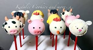 Farm Cakepops Farm Cookies Farm Birthday Tractor Party