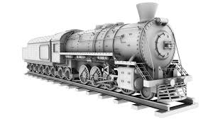 Train Locomotive 3d Model Trains 3d Model Train