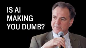 Sir Niall Ferguson: IS AI MAKING US DUMB? Comment: students please watch  this. Your brain is still in formation until the age of 25. AI … is a  lesson that we need