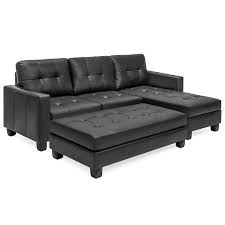 Genuine leather sectional sofas create a sense of timeless, rugged elegance in your home. Classic Large Tufted Faux Leather 3 Seat L Shape Convertible Sectional Sofa Couch Set Sofas Couches Home Kitchen Guardebem Com