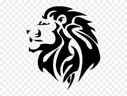 These paintings capture the ferocious power of these animals from attacking their prey to posing majestically. Lions Head Silhouette Tribal Lion Logo Hd Png Download 600x600 2524032 Pngfind