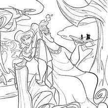 Zeus And Hera Coloring Pages Hellokids Com