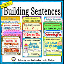 Building Sentences Pocket Chart Activities Bundle