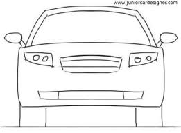 Car Drawing For Kidstutorial 4 Door Car Front View Araba Cizim