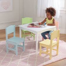 Kidkraft Nantucket Table 4 Chair Set Pastel Walmart Com In 2020 Kids Table Chair Set Kids Table And Chairs Toddler Table
