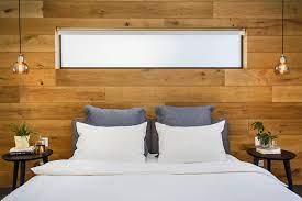 Make your master bedroom feature wall pop with dark vertical timber cladding. Master Bedroom With Feature Timber Wall Modern Bedroom Melbourne By Rycon Building Group Houzz
