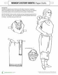 Sacagawea Paper Doll Worksheet Education Com Sacagawea Sacagawea Activities Lewis And Clark