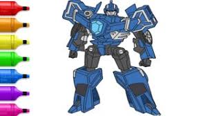 Sideswipe appeared in the 1986 story and coloring book the lost treasure of cybertron by marvel books. Cara Menggambar Robot Miniforce Volt Biru How To Draw Miniforce Volt Transformers Cars Robot Youtube