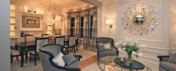 The repetitive shape of books on a shelf can act as a pattern in your dining room. Glamorous Modern Dining Room Before And After Robeson Design San Diego Interior Designers