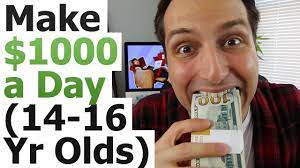 The fastest way to earn cash is to combine two or more of these ideas and watch the money pile up. How To Make 1000 A Day On Youtube As A Lazy 14 16 Year Old Youtube