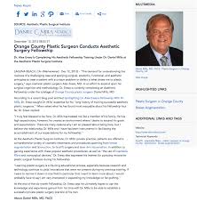 At alai, we are dedicated to providing innovative, inspiring education in advanced aesthetics in. Orange County Plastic Surgeon Conducts Aesthetic Surgery Fellowship