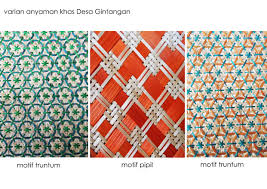 Batik merupakan seni lukis menggunakan kain bergambar yang memiliki pola dan cara pembuatan khusus dengan menuliskan atau menempelkan zat malam/lilin pada kain tersebut. Motif Anyaman Bambu Sederhana Ideku Unik