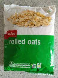 They are actually pretty starchy. Rolled Oats Coles 900 G