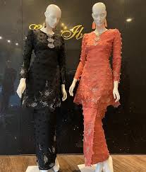 Gamis pesta mewah model terbaru sutra organdi. Pin Pada Kurung Moden