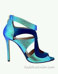 Topuklu Ayakkabi Modelleri Turkuaz Mavi Ve Lacivert Arkadan Fermuarli Arkadan Fermuarli Fermuarli In 2020 Heels Blue Shoes Shoes