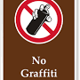 NO GRAFFITI from www.campgroundsigns.com