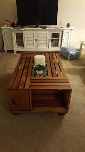 These Beautiful Tables Are Made From Wooden Crates You Can Chose Colors Accessories Not Crate Coffee Table Wooden Crate Coffee Table Wood Crate Coffee Table
