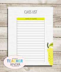 You might find this free teacher binder printables useful. Free Teacher Binder Printables Over 25 Pretty Planning Templates
