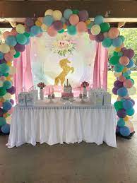 Unicorn Birthday Party By Premiere Party Rental Unicorn Party Decorations Birthday Party Decorations Birthday Parties