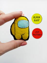 Among Us Game Pattern Crewmate And Traitor Etsy Tooth Fairy Pillow Pattern Felt Toys Stuffed Toys Patterns