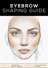 eyebrow shaping guide stylecaster