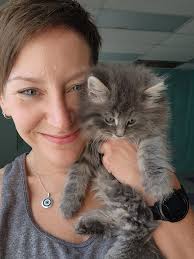 Titan had a fun play date with another cat